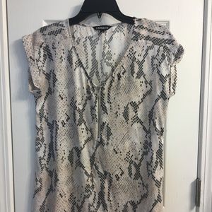 Express snakeskin print blouse